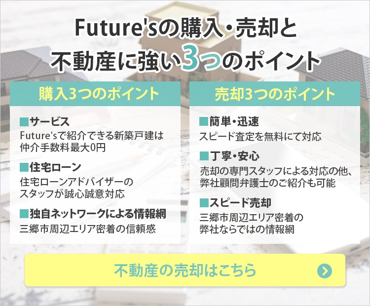 三郷市の仲介手数料無料の戸建てや不動産売却のことなら株式会社