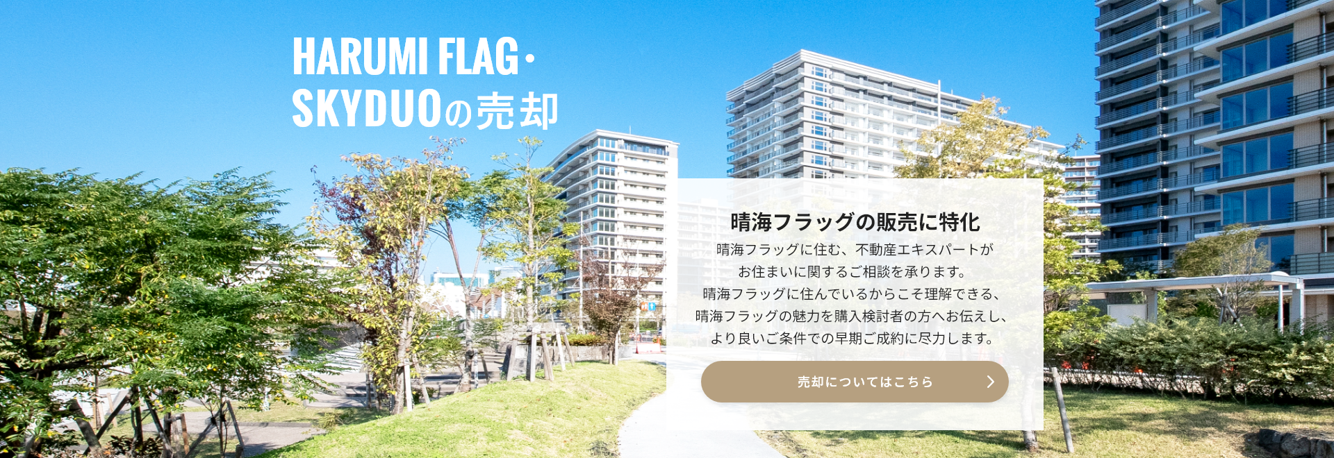 HARUMI FLAG・SKYDUOの売却