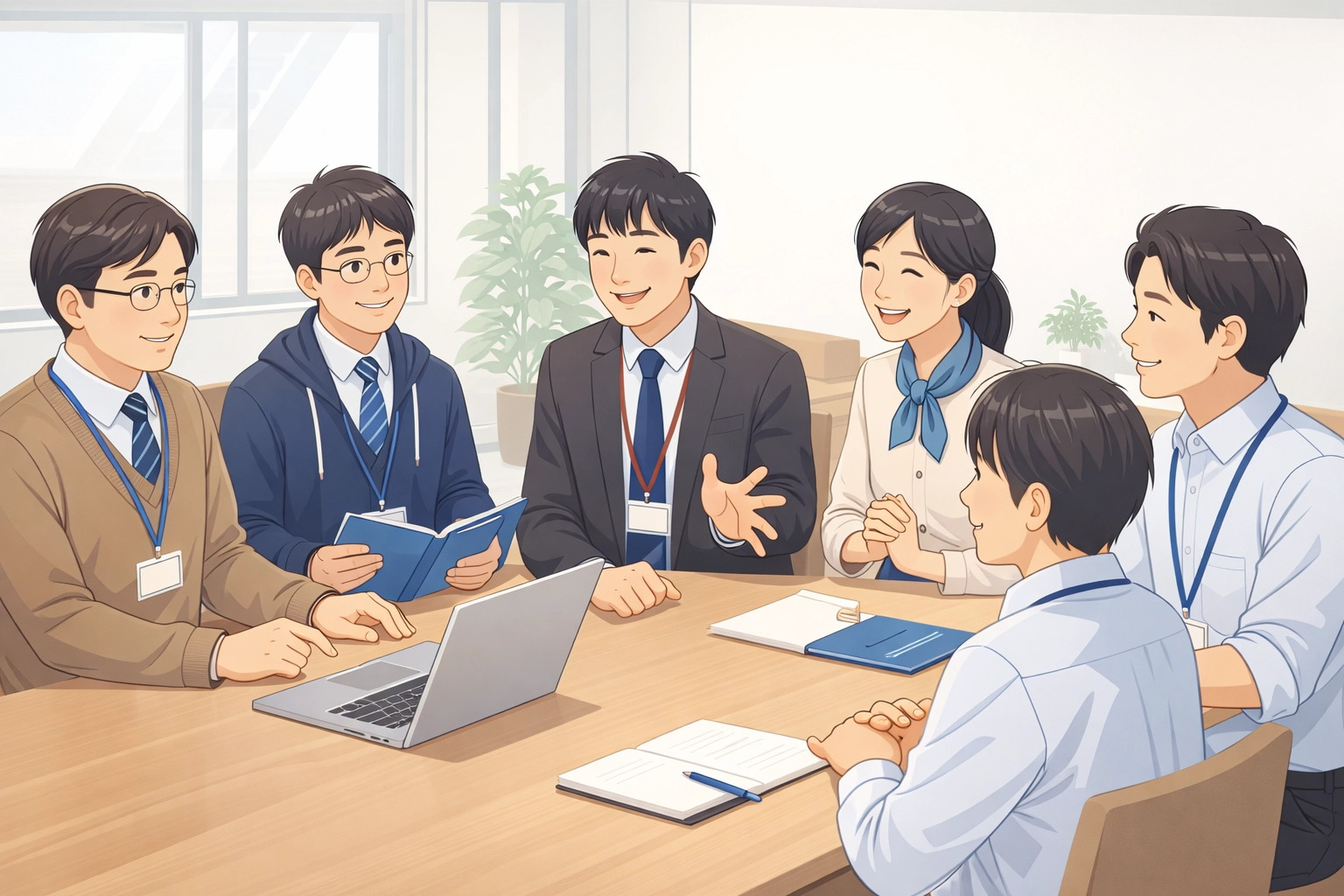 スタッフ一同の誠実な会議