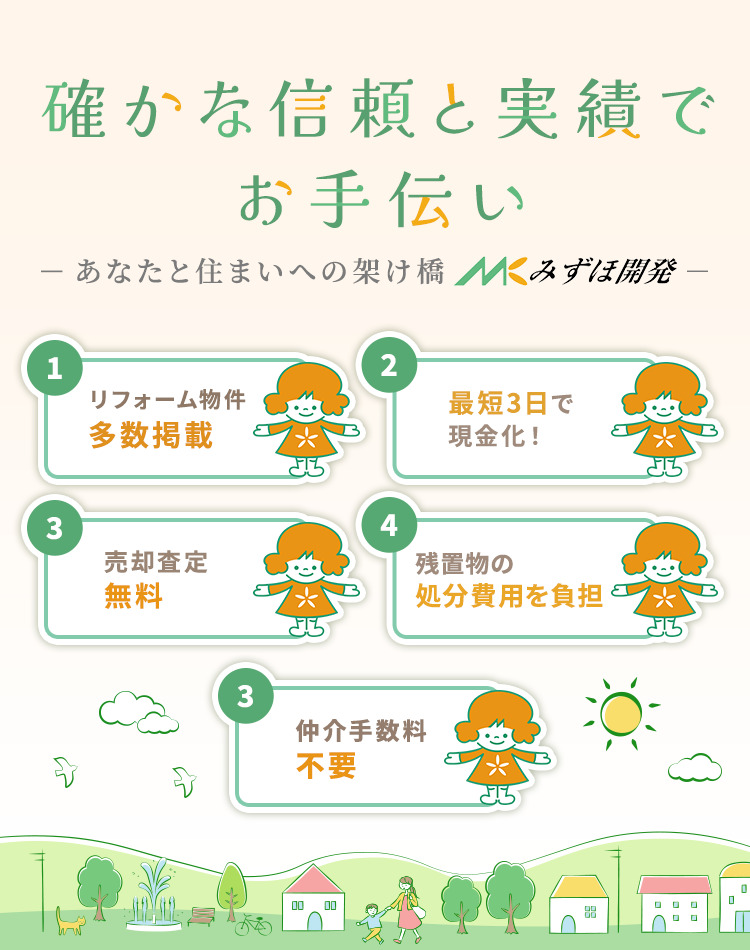 天童市で中古住宅をお探しならみずほ開発有限会社